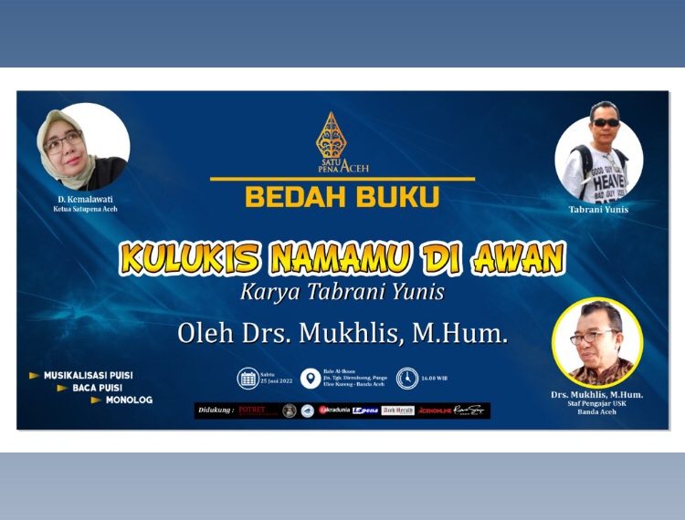 Satupena Aceh Bedah Buku “Kulukis Namamu di Awan”