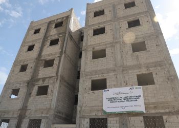 Pembangunan Rumah Wakaf dari Masyarakat Aceh Utara untuk Palestina Hampir Selesai