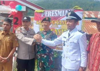 Dandim Gayo Lues Resmikan Kampung Tangguh Pancasila di Desa Ulun Tanoh, Blangkejeren