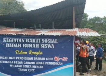 Cabdindik Bener Meriah Bedah Rumah Siswa