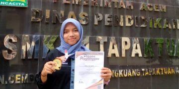 Siswi SMKN 1 Tapaktuan Raih 2 Medali Emas di Ajang OSPAM