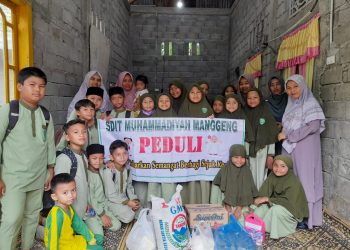 Siswa-Siswi  SDIT Muhammadiyah Manggeng Berkunjung Rumah Yatim