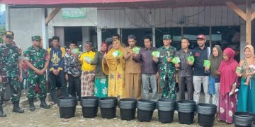 Dandim Galus Hadiri Penyaluran Bantuan Ketahanan Pangan di Ulun Tanoh