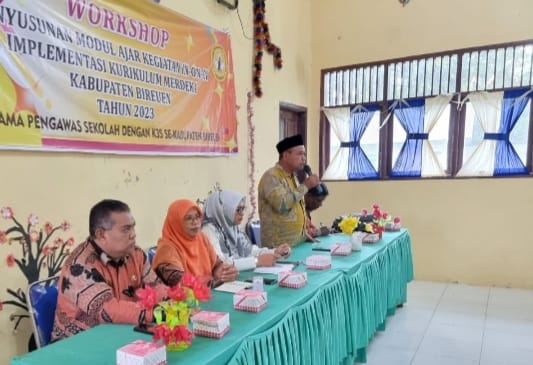 Implementasikan Kurma, K3S SD dan MKKS SMP Bireuen Gelar Workshop Penyusunan Modul Ajar