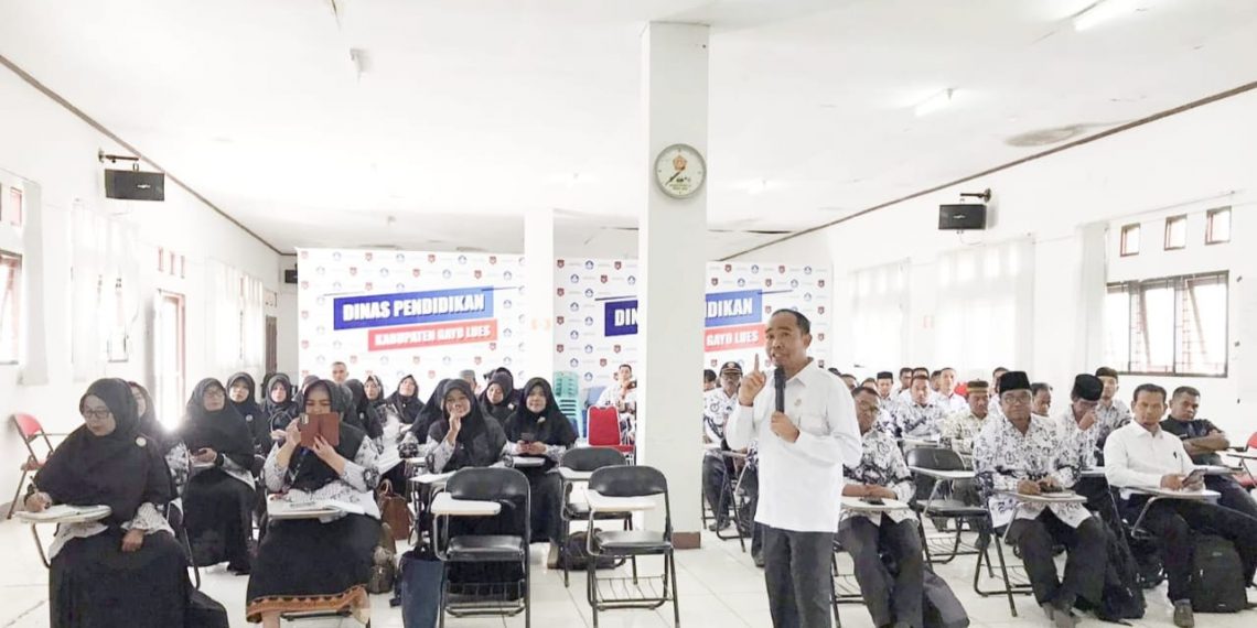Disdik Gayo Lues Selenggarakan Sosialisasi Penulisan Blangko Ijazah SD dan SMP