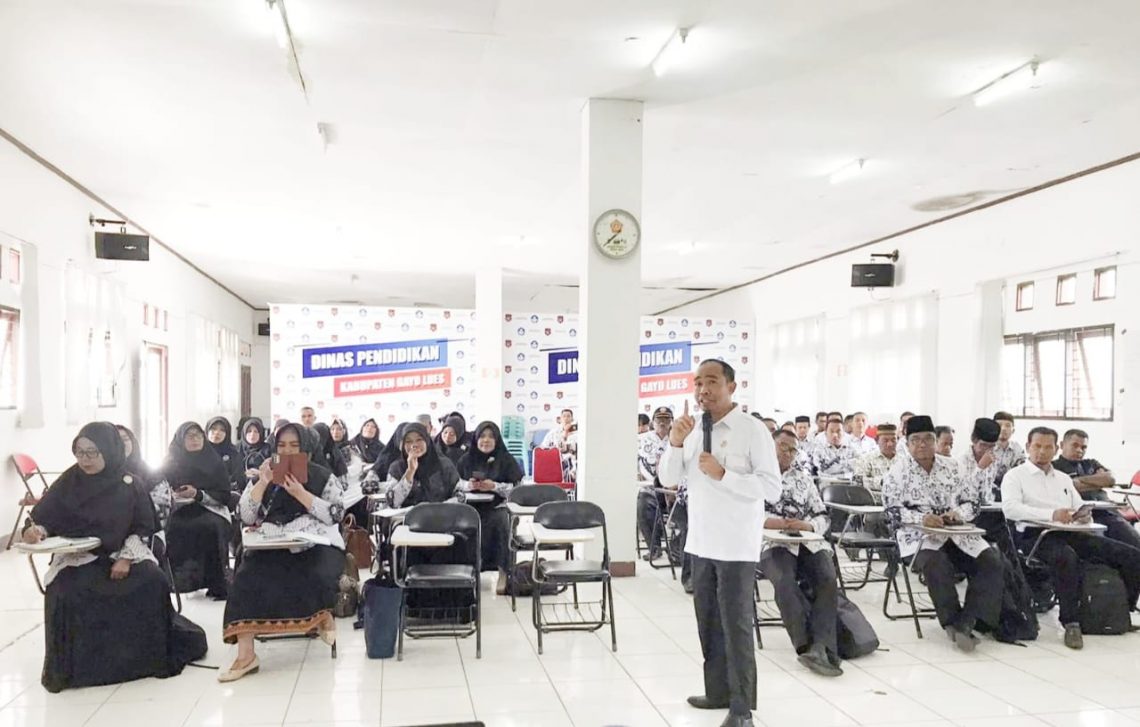 Disdik Gayo Lues Selenggarakan Sosialisasi Penulisan Blangko Ijazah SD dan SMP