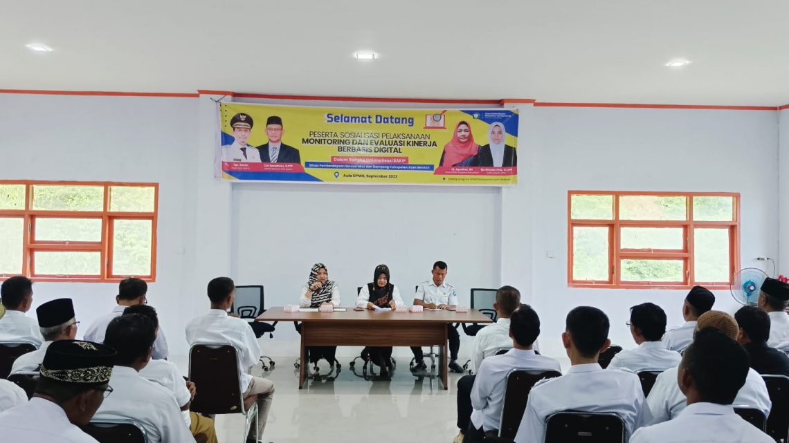 DPMG Aceh Selatan Sosialisasi Optimalisasi SAKIP Melalui Monitoring dan Evaluasi Digital