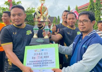GTK SMAN 1 Tenggulun Raih Juara Satu Turnamen Futsal Piala Cabdisdik Aceh Tamiang