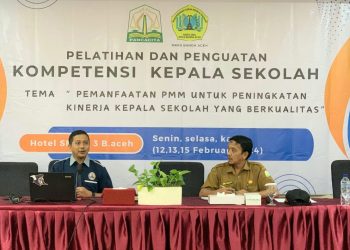 Kepala SMAN 1 Matangkuli  Narasumber Bimtek MKKS SMA Banda Aceh
