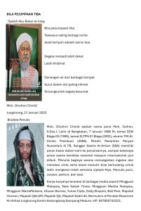 Untaian Puisi Moh. Ghufron Cholid - d95a4606 f591 41a6 8d6d 12a8a214215c | POTRET Budaya | Potret Online