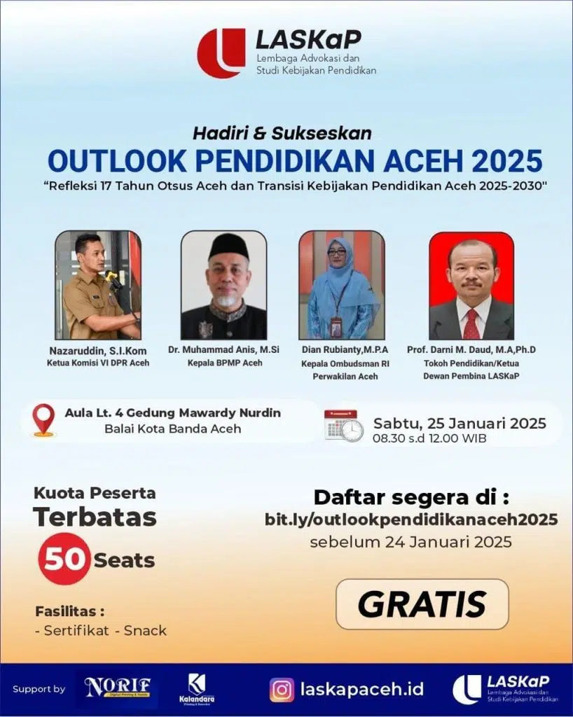 Gagal Memotret Proses dan Hasil 17 Tahun Dana Otsus Aceh di Bidang Pendidikan - 1000304350 | Aceh | Potret Online