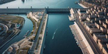 Sungai Yang Meminta Kedatangan - A wide and long river divided by a dam next to a city center | Jalan-jalan | Potret Online