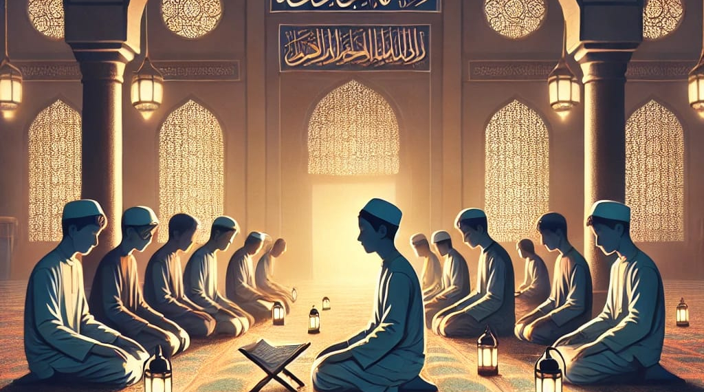 Tadarus di Bawah Cahaya Lampu Masjid