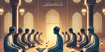 Tadarus di Bawah Cahaya Lampu Masjid
