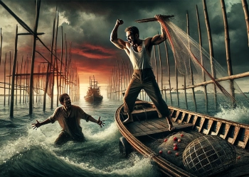 Gelombang yang Menjadi Buih di Tepian