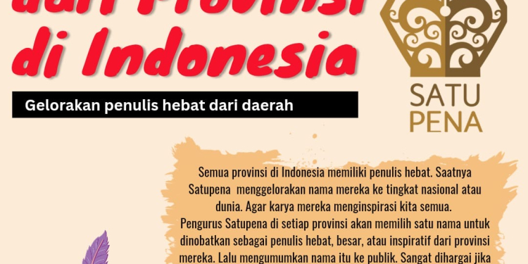 Gelorakan Penulis Besar Dari Setiap Provinsi - 8ba9b1ff df6a 4125 a69b c8e1fd619336 | #Gerakan Menulis | Potret Online