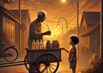 Lelaki Penjual Es di Pinggir Jalan