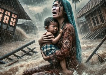 Pelukan Terakhir Ibu dan Anak Sebelum Keduanya Meninggal