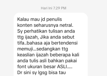 Dapat DM dari Akun Tidak Ditemukan