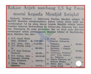 Sumbangan Rakyat Aceh untuk Pembangunan Masjid Istiqlal Jakarta - 2025 06 25 07 26 48 | #Sumbangan Aceh | Potret Online