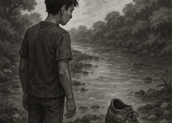 Sepatu Kiri di Kali Condet