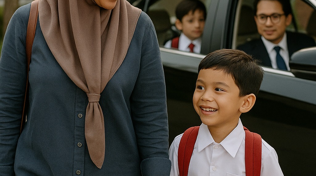 “Hari Pertama Sekolah Bersama Ayah” Bagaimana yang Tidak Punya Ayah?