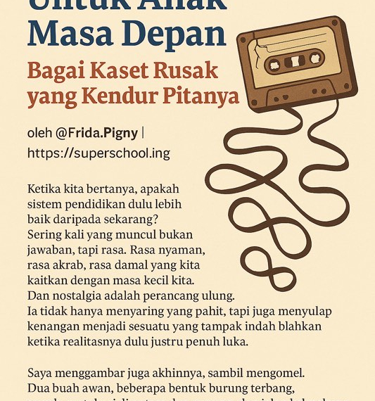 Sekolah Masa Lalu Untuk Anak Masa Depan, Bagai Kaset Rusak yang Kendur Pitanya