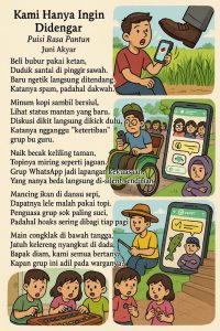 Kami Hanya Ingin Didengar - 2025 08 04 06 39 29 | Puisi | Potret Online