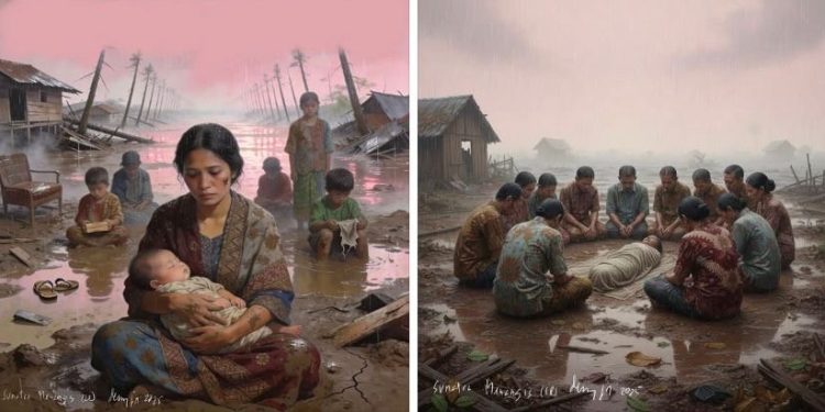 Estetika Tragis Atas Sumatera Menangis Dalam 24 Lukisan