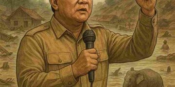 Prabowo Tetap Bersikukuh Tak Mau Status Bencana Nasional