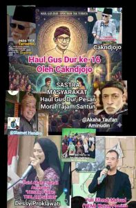 Haul Gus Dur, Pesan Moral Tajam Santun - 2761f2e7 7389 45f2 b4c3 10033e613f15 | Sastra | Potret Online