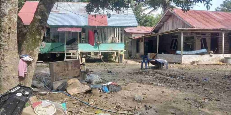 Air Surut, Lumpur Menimbun Dayah