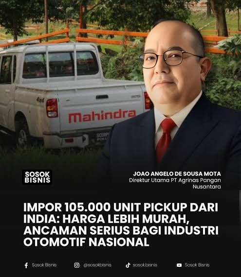 Impor 105 Ribu Pick-Up CBU dari India: Jalan Pintas yang Mengancam Industrialisasi Nasional