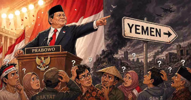 Yang Bilang Indonesia Gelap Diminta Prabowo Kabur ke Yaman