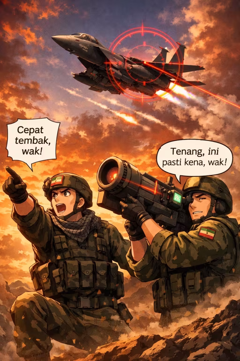 Trump Bilang “Completely Decimated,” Iran Malah Comeback, Dua Pesawat AS Tumbang Sekaligus!
