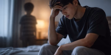 Ilustrasi kecemasan orang dewasa yang berkaitan dengan pengalaman masa kecil