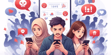 Ilustrasi dampak media sosial terhadap prasangka dan hate speech di masyarakat