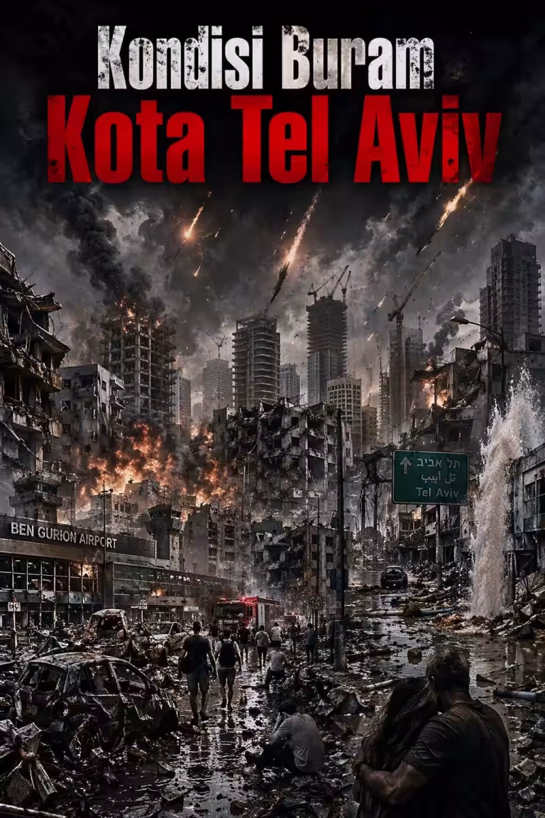 Update Kondisi Kota Tel Aviv Usai Dibombardir Iran