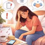 Ilustrasi seseorang merasa tertekan karena berusaha memenuhi harapan banyak orang sekaligus