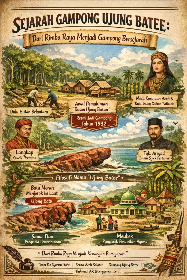 Sejarah Gampong Ujong Batee, Dari Rimba Raya Ke Gampong Bersejarah