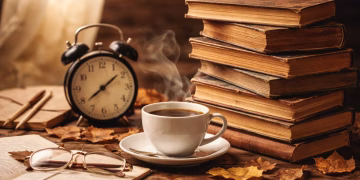 Warm afternoon reading ritual