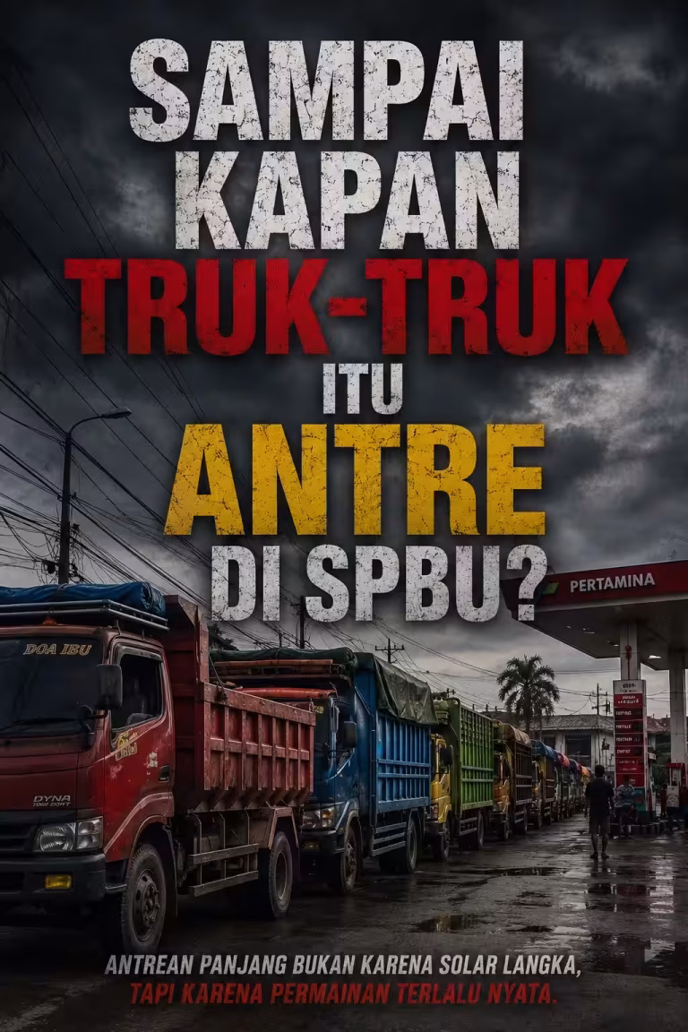 Sampai Kapan Truk-truk Itu Antre di SPBU?