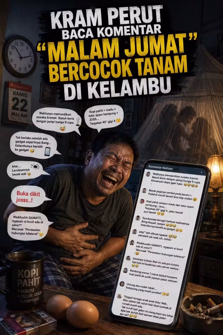 Saya Kram Perut Baca Komentar Artikel “Malam Jumat” Bercocok Tanam di Kelambu