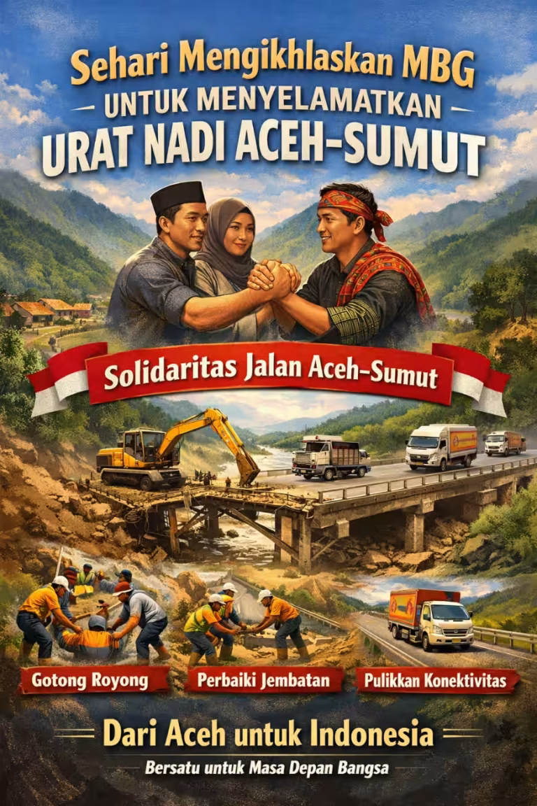 Sehari Mengikhlaskan MBG untuk Menyelamatkan Urat Nadi Aceh–Sumatera Utara