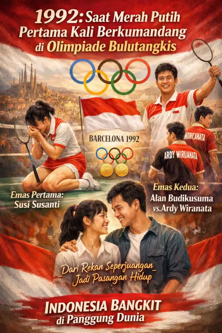 1992: Saat Merah Putih Pertama Kali Berkumandang di Olimpiade Bulutangkis