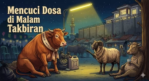 Mencuci Dosa di Malam Takbiran