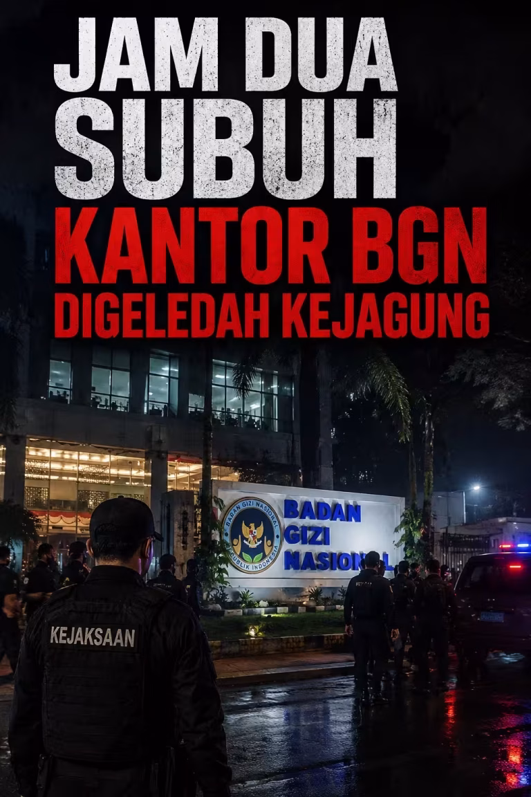 Baru Saja Dadan Dicopot, Jam Dua Subuh Kejagung Geledah Kantor BGN
