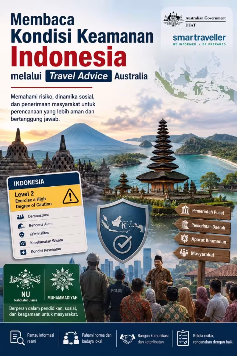 Membaca Kondisi Keamanan Indonesia melalui Travel Advice Australia
