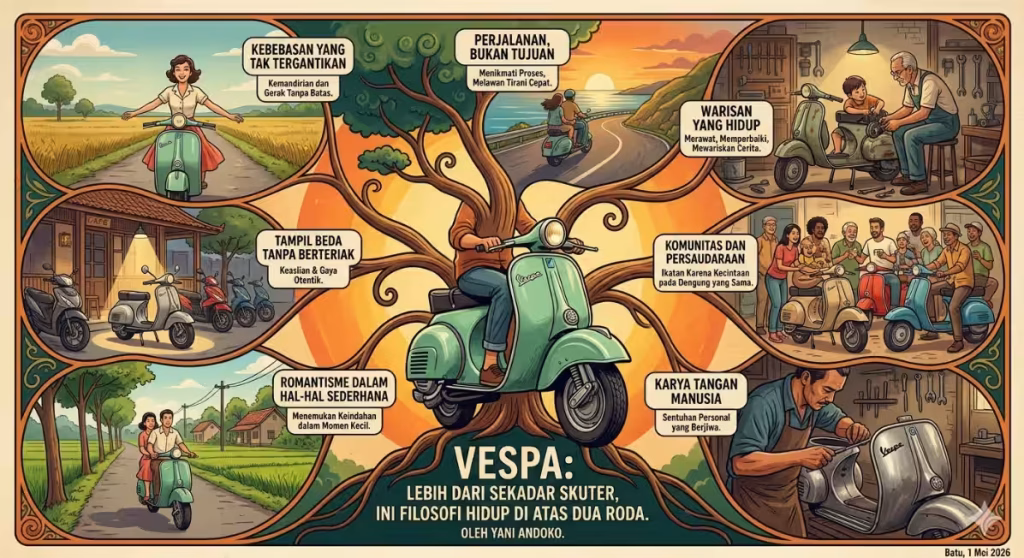 Vespa: Lebih Dari Sekadar Skuter, Ini Filosofi Hidup di Atas Dua Roda