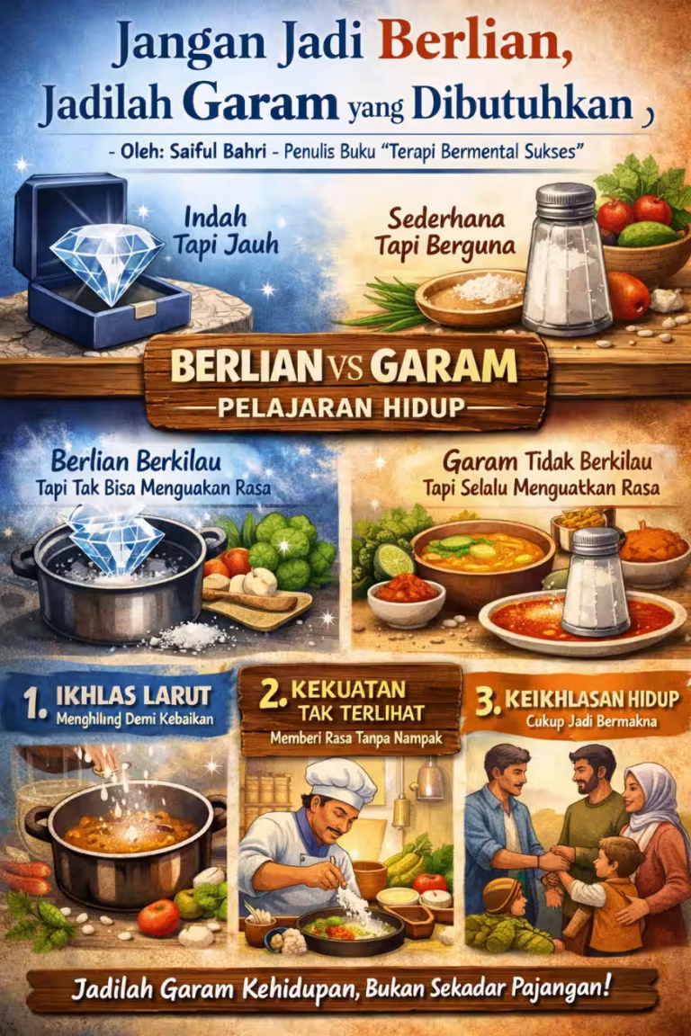 Jangan Jadi Berlian, Jadilah Garam yang Dibutuhkan 